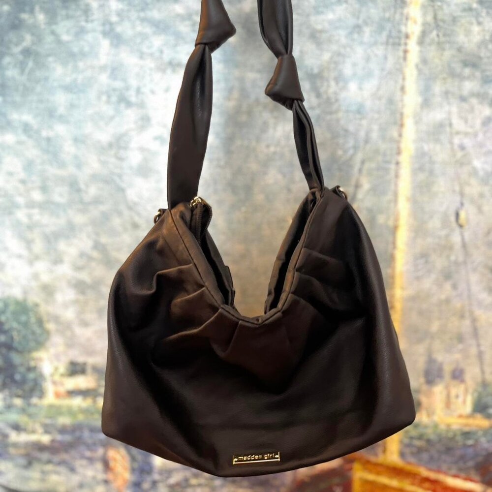 Madden Girl Black Hobo Bag - Picture 4 of 5